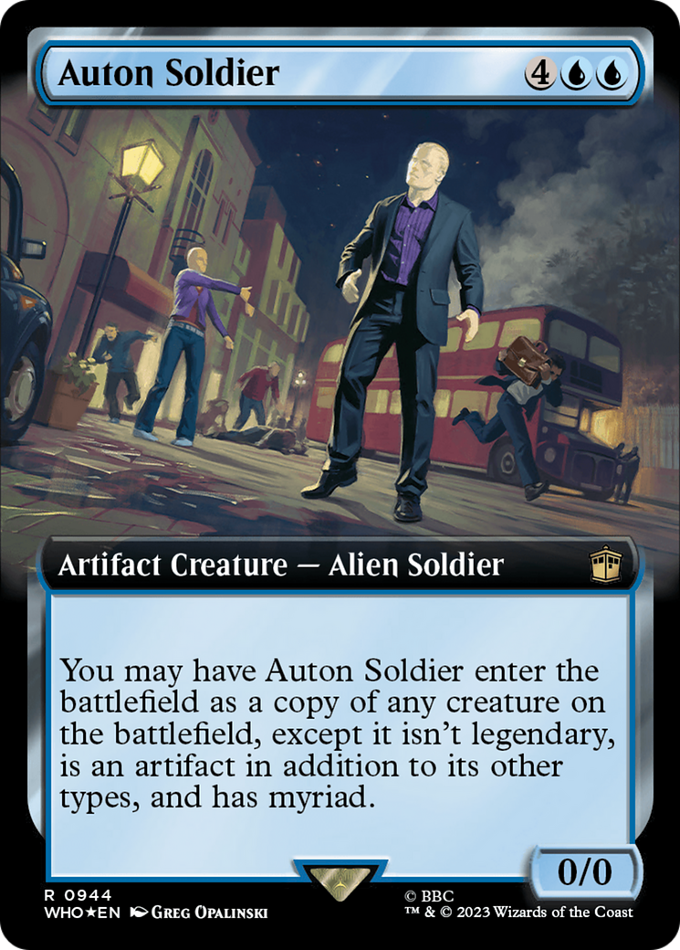 Auton Soldier (Extended Art) (Surge Foil) [Doctor Who] | Rook's Games and More