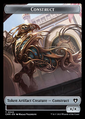 Treasure // Construct (0042) Double-Sided Token [Commander Masters Tokens] | Rook's Games and More