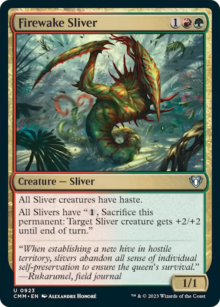 Firewake Sliver [Commander Masters] | Rook's Games and More