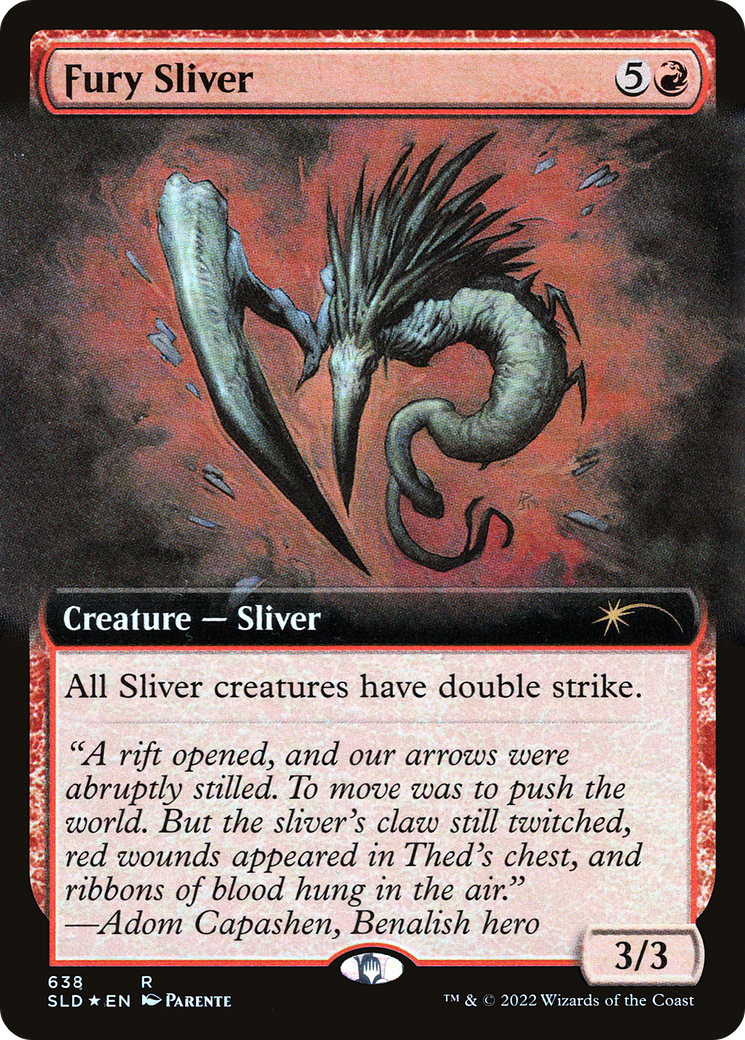 Fury Sliver (Extended Art) [Secret Lair Drop Promos] | Rook's Games and More