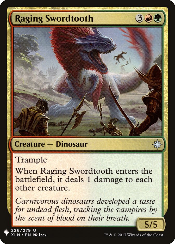 Raging Swordtooth [Mystery Booster] | Rook's Games and More