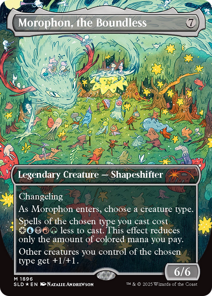 Morophon, the Boundless (Display Commander) - Thick Stock (Double Rainbow Foil) [Secret Lair Drop Series] | Rook's Games and More