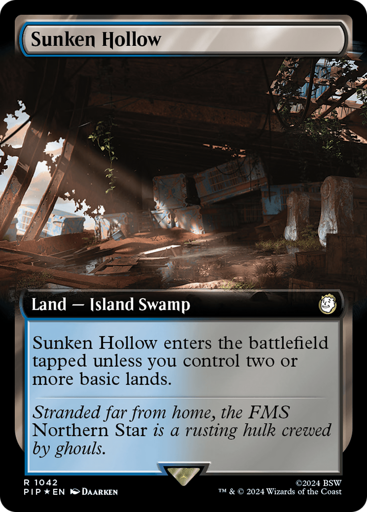 Sunken Hollow (Extended Art) (Surge Foil) [Fallout] | Rook's Games and More