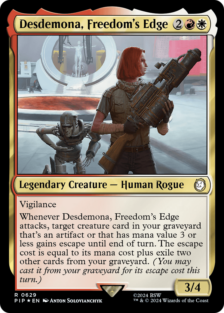 Desdemona, Freedom's Edge (Surge Foil) [Fallout] | Rook's Games and More