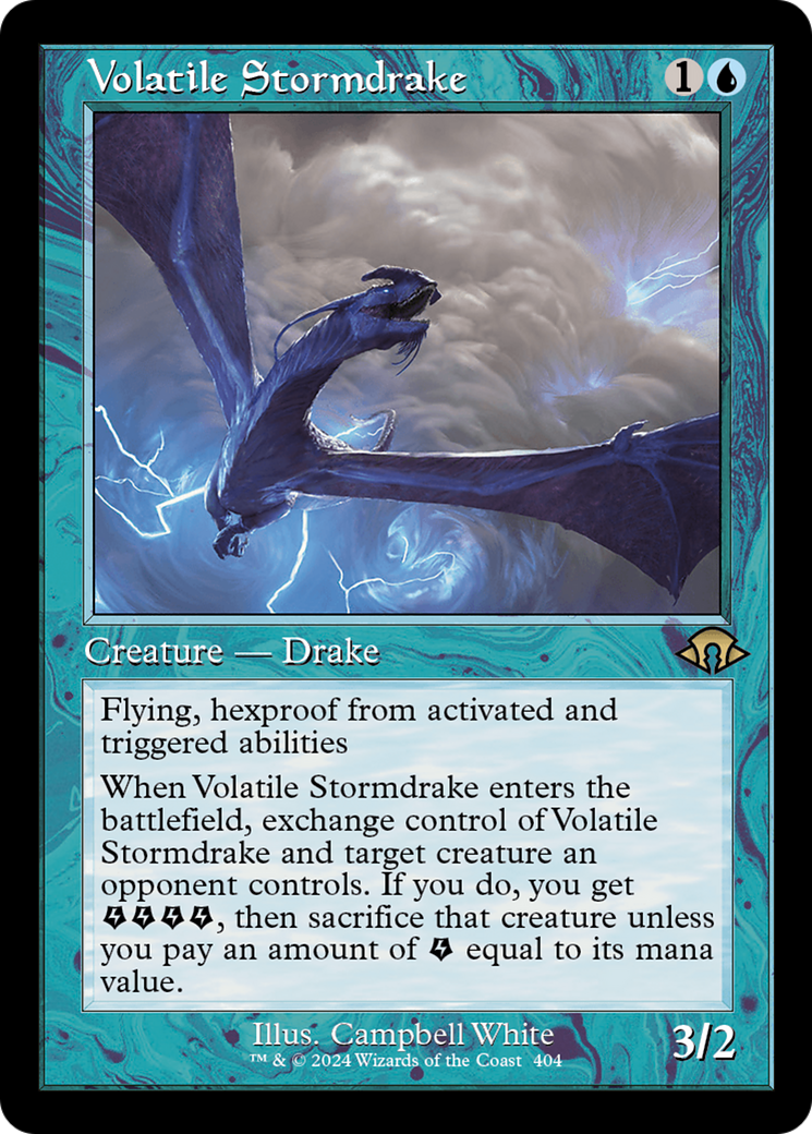 Volatile Stormdrake (Retro) [Modern Horizons 3] | Rook's Games and More