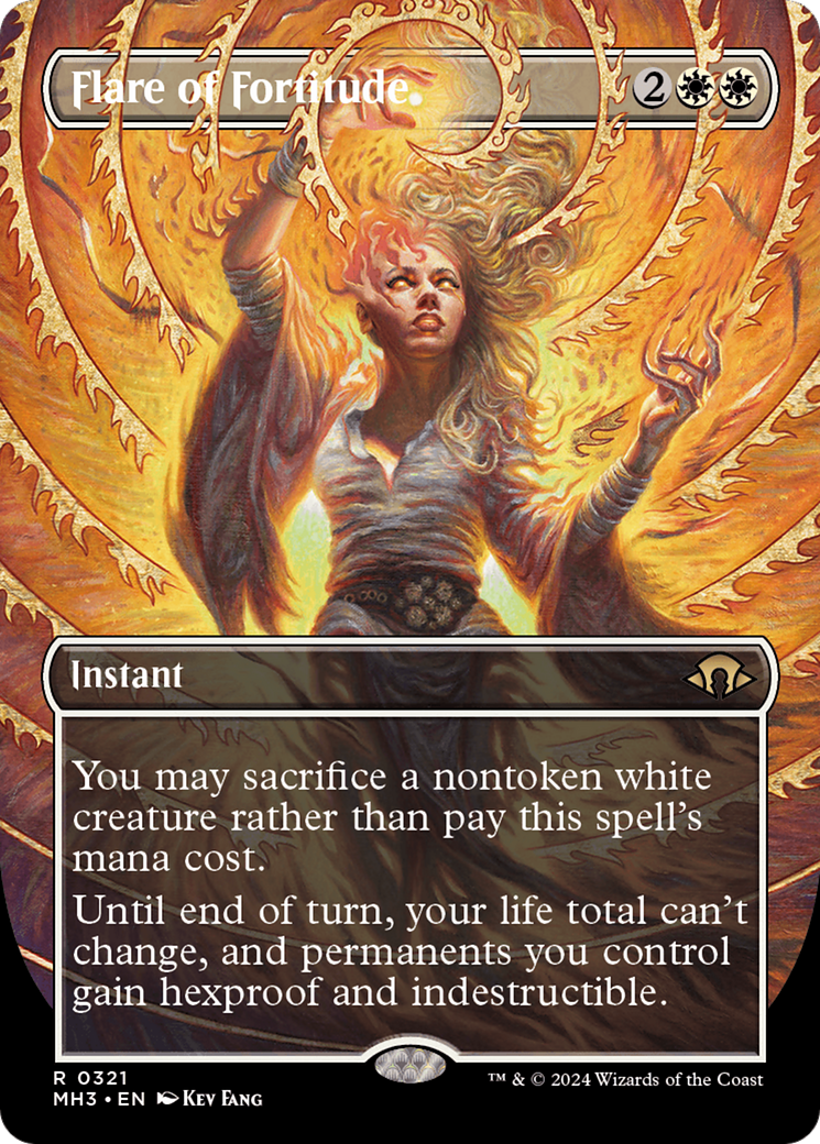 Flare of Fortitude (Borderless) [Modern Horizons 3] | Rook's Games and More