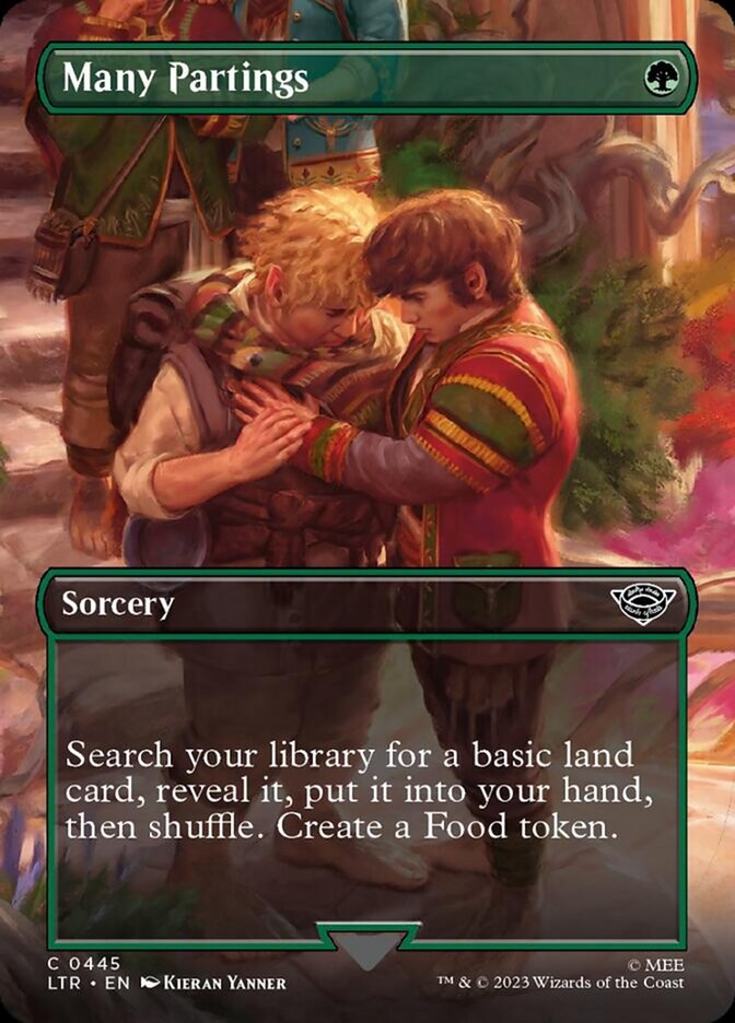Many Partings (Borderless Alternate Art) [The Lord of the Rings: Tales of Middle-Earth] | Rook's Games and More