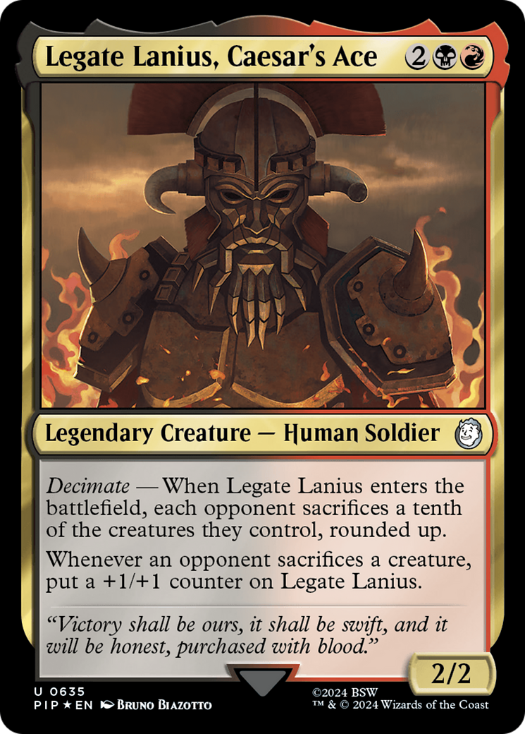 Legate Lanius, Caesar's Ace (Surge Foil) [Fallout] | Rook's Games and More