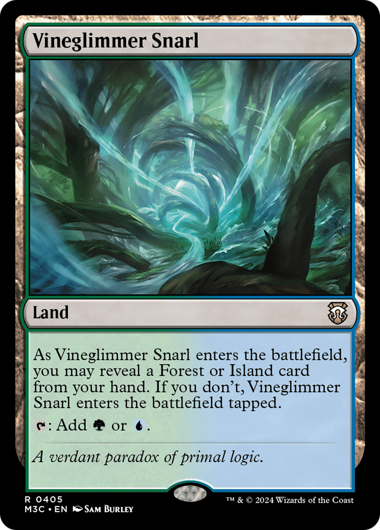 Vineglimmer Snarl (Ripple Foil) [Modern Horizons 3 Commander] | Rook's Games and More