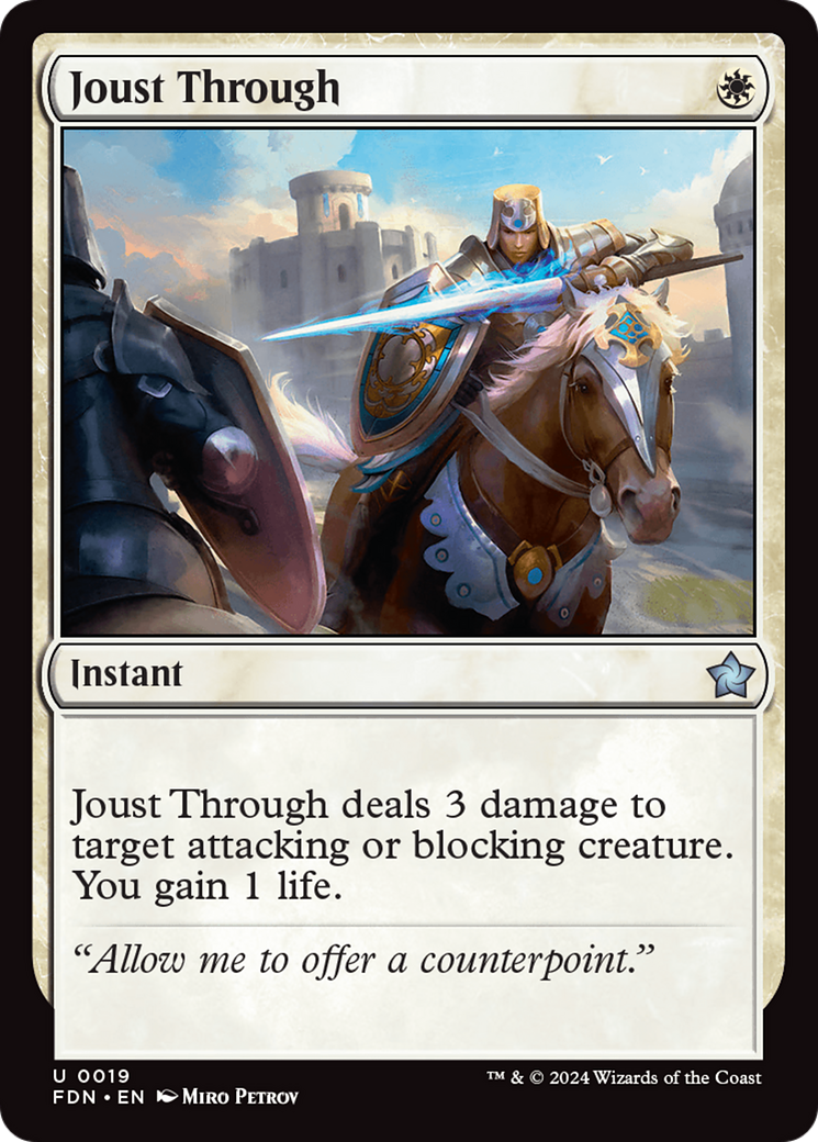 Joust Through [Foundations] | Rook's Games and More