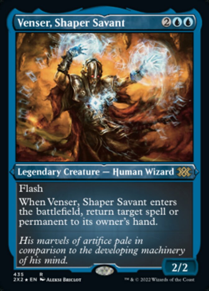 Venser, Shaper Savant (Foil Etched) [Double Masters 2022] | Rook's Games and More