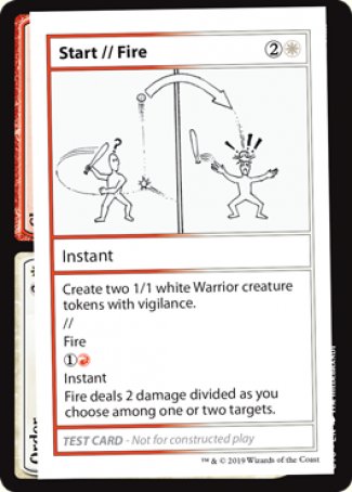Start // Fire (2021 Edition) [Mystery Booster Playtest Cards] | Rook's Games and More