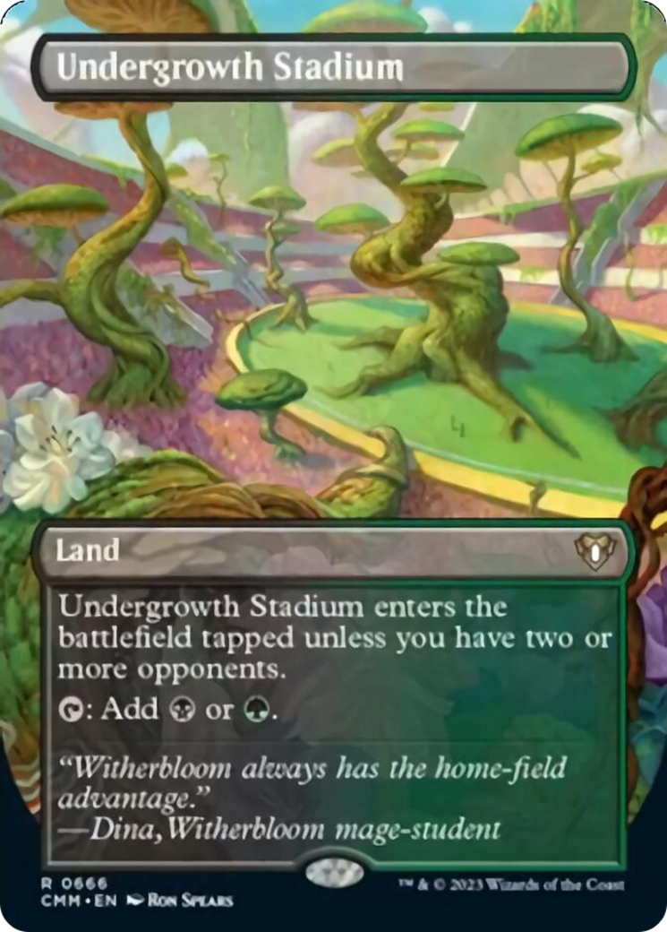 Undergrowth Stadium (Borderless Alternate Art) [Commander Masters] | Rook's Games and More