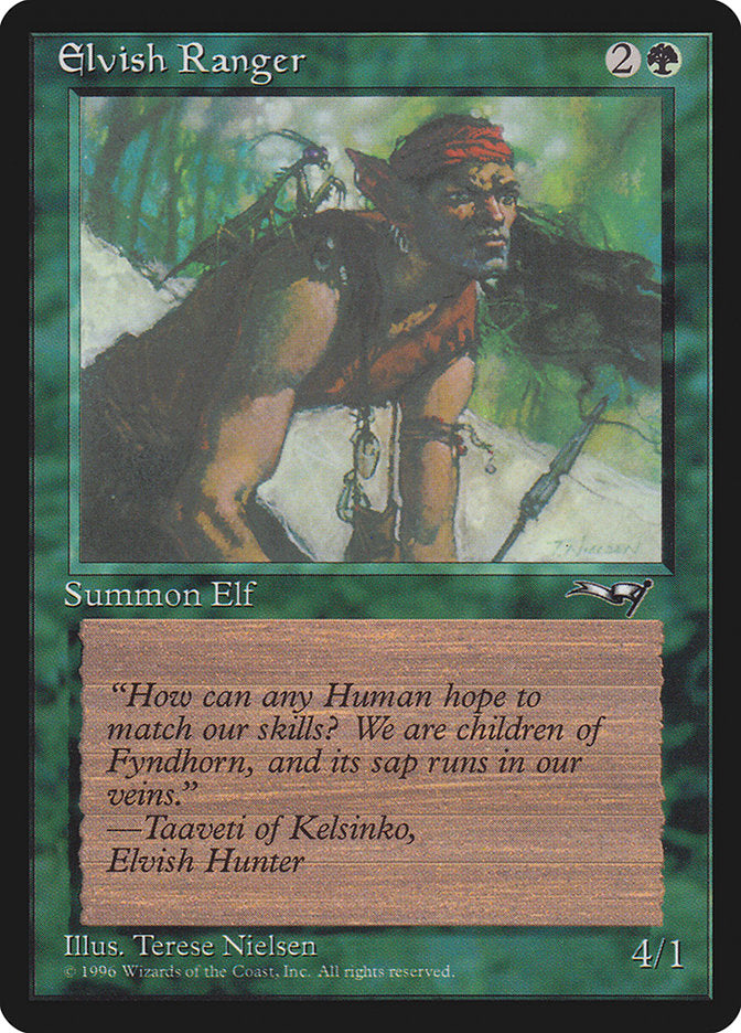 Elvish Ranger (Insect on Back) [Alliances] | Rook's Games and More