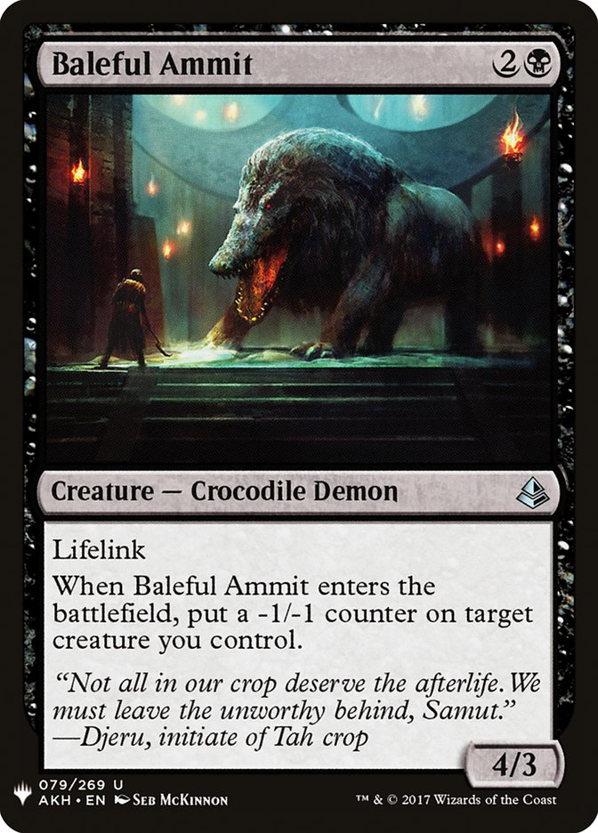 Baleful Ammit [Mystery Booster] | Rook's Games and More