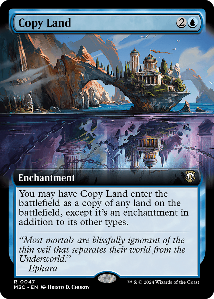 Copy Land (Extended Art) [Modern Horizons 3 Commander] | Rook's Games and More