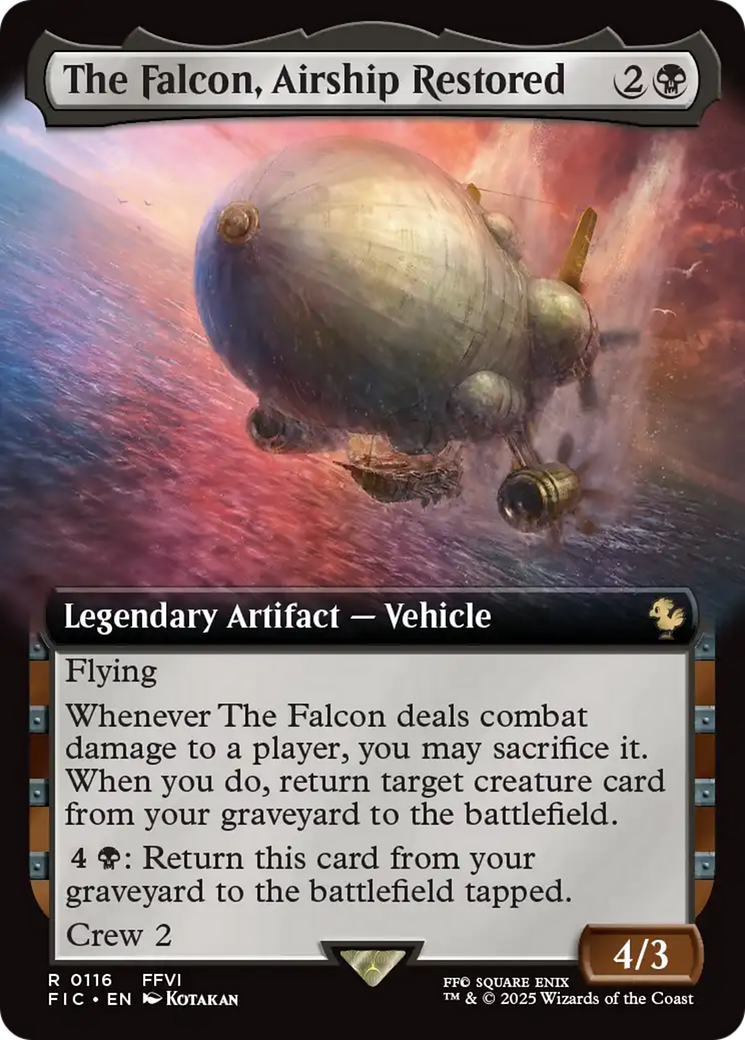 The Falcon, Airship Restored (Extended Art) [FINAL FANTASY Commander] | Rook's Games and More