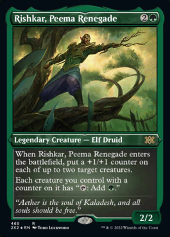 Rishkar, Peema Renegade (Foil Etched) [Double Masters 2022] | Rook's Games and More