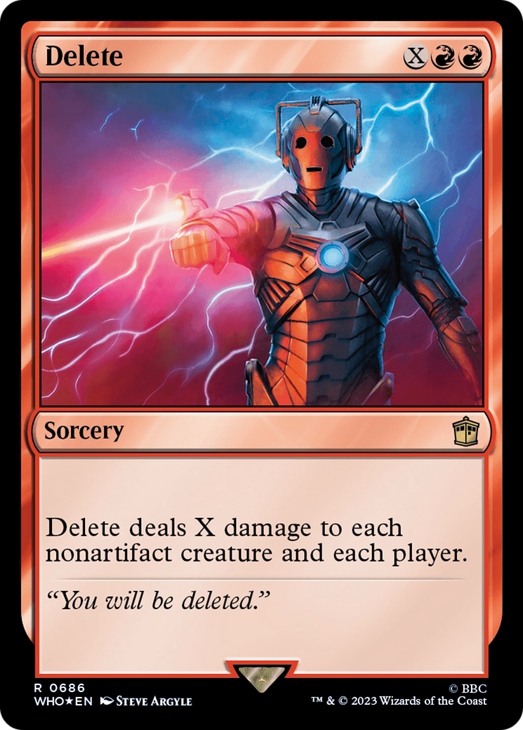 Delete (Surge Foil) [Doctor Who] | Rook's Games and More