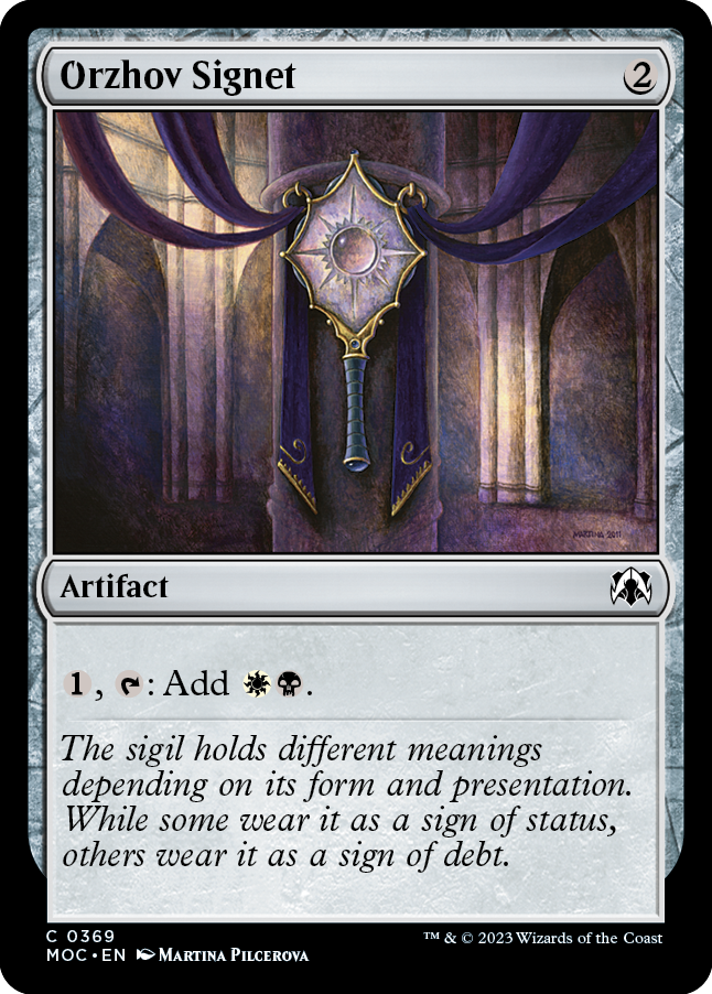 Orzhov Signet [March of the Machine Commander] | Rook's Games and More