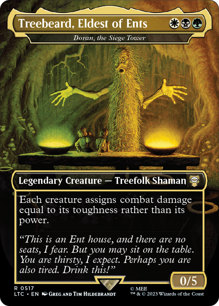 Treebeard, Eldest of Ents - Doran, the Siege Tower (Borderless) [The Lord of the Rings: Tales of Middle-Earth Commander] | Rook's Games and More