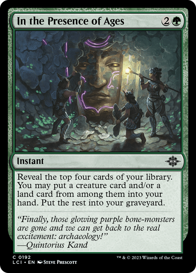In the Presence of Ages [The Lost Caverns of Ixalan] | Rook's Games and More