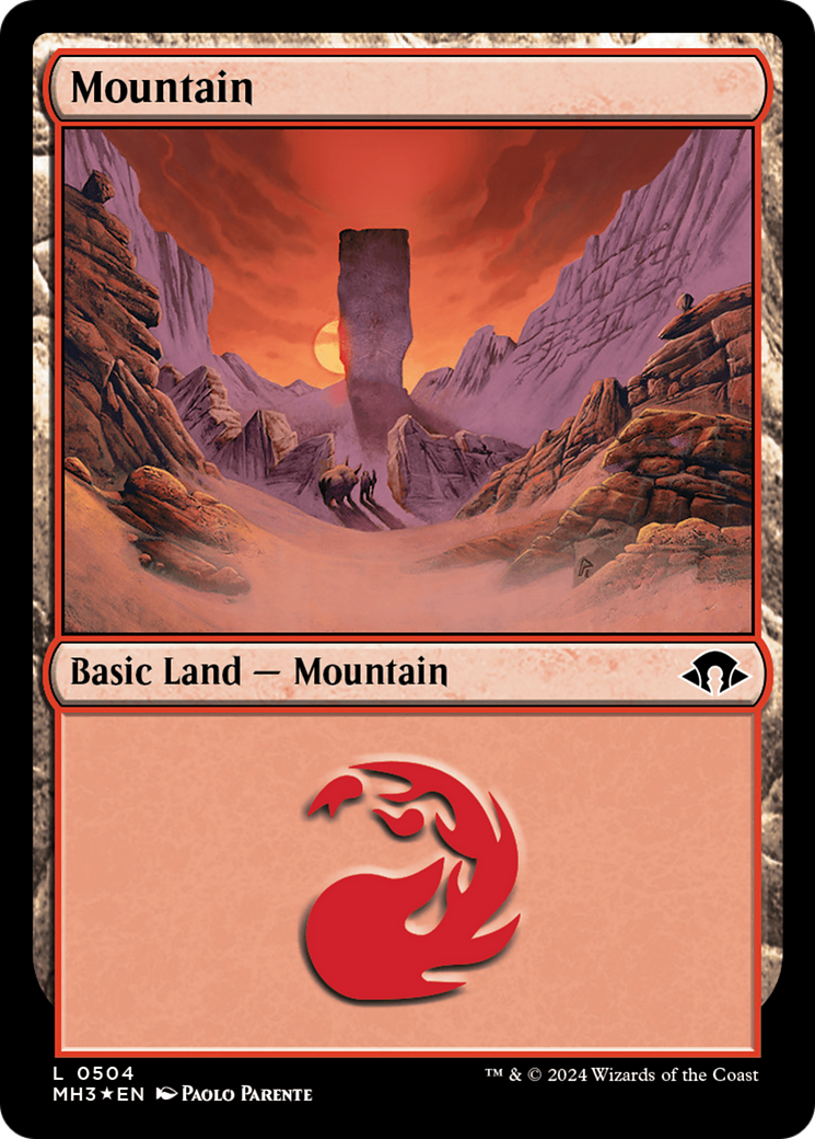 Mountain (0504) (Ripple Foil) [Modern Horizons 3] | Rook's Games and More