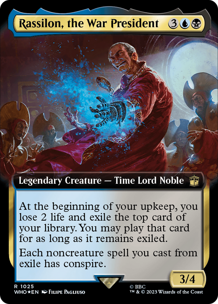 Rassilon, the War President (Extended Art) (Surge Foil) [Doctor Who] | Rook's Games and More