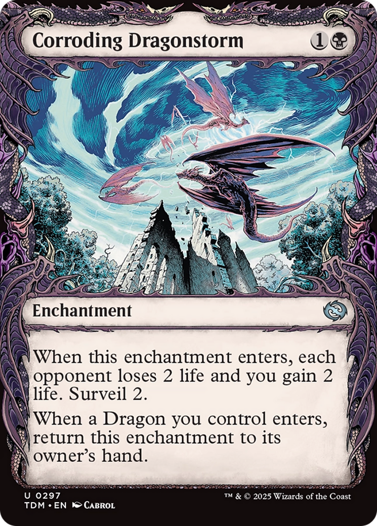 Corroding Dragonstorm (Showcase) [Tarkir: Dragonstorm] | Rook's Games and More