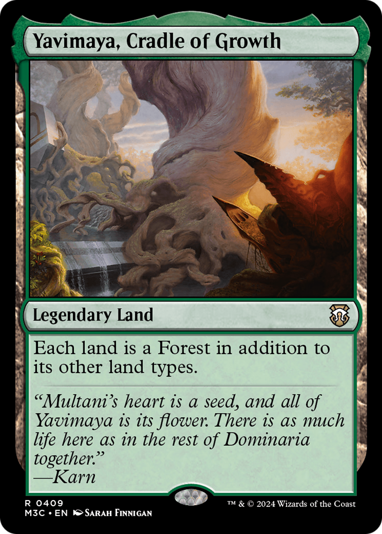 Yavimaya, Cradle of Growth (Ripple Foil) [Modern Horizons 3 Commander] | Rook's Games and More