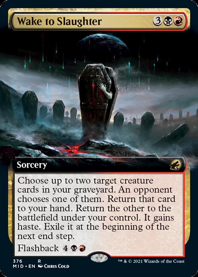 Wake to Slaughter (Extended Art) [Innistrad: Midnight Hunt] | Rook's Games and More