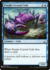 Purple-Crystal Crab [Mystery Booster] | Rook's Games and More