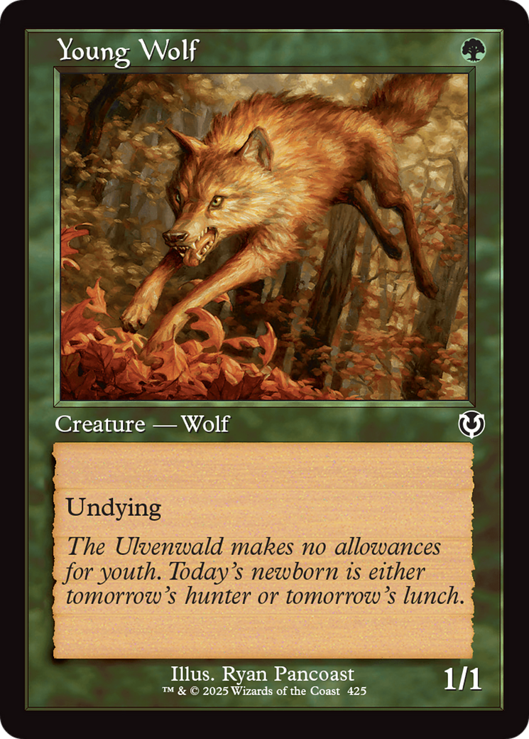 Young Wolf (Retro Frame) [Innistrad Remastered] | Rook's Games and More