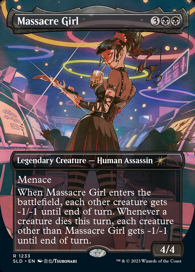 Massacre Girl (Borderless) [Secret Lair Drop Series] | Rook's Games and More
