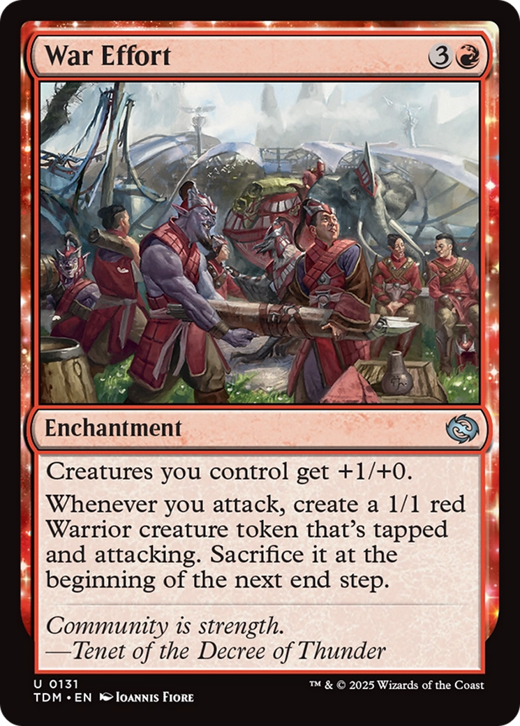 War Effort [Tarkir: Dragonstorm] | Rook's Games and More