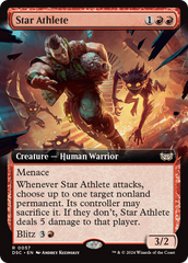 Star Athlete (Extended Art) [Duskmourn: House of Horror Commander] | Rook's Games and More