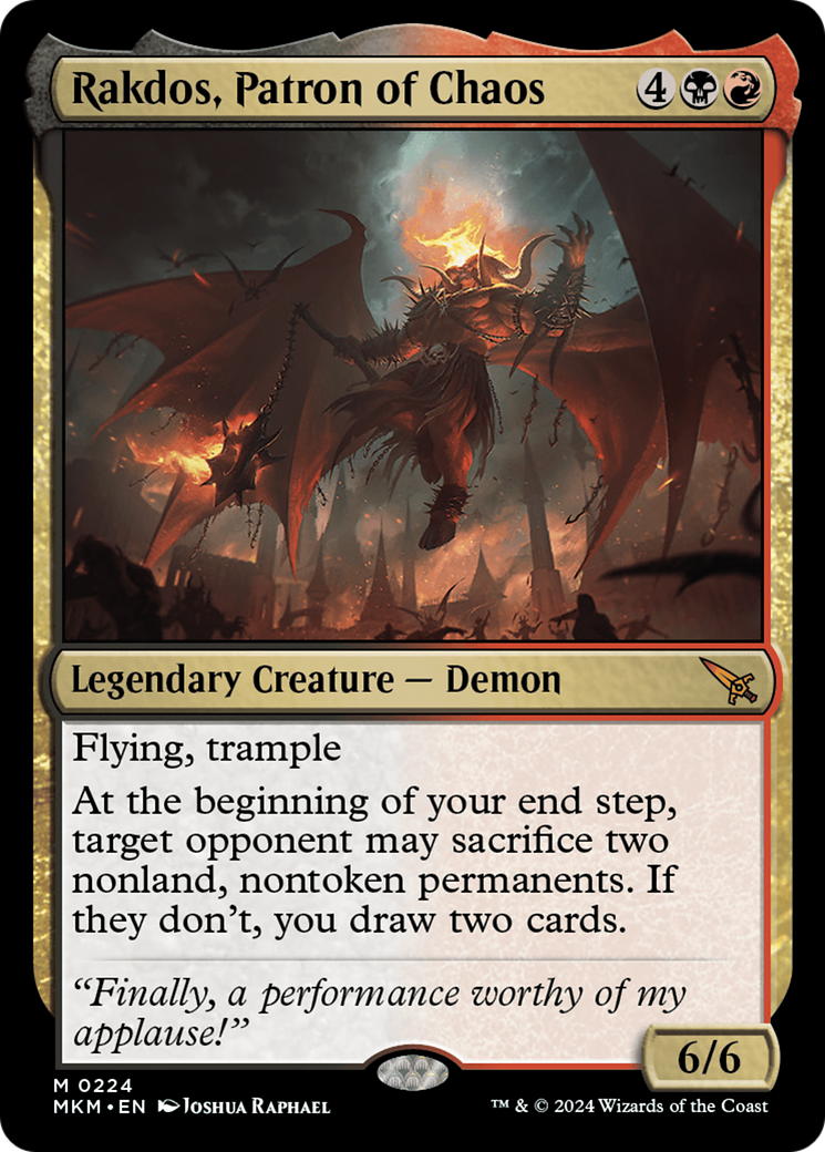 Rakdos, Patron of Chaos [Murders at Karlov Manor] | Rook's Games and More