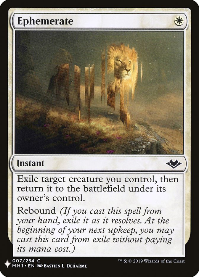 Ephemerate [Mystery Booster] | Rook's Games and More