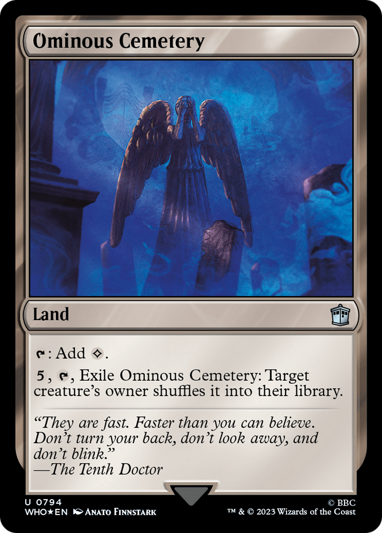 Ominous Cemetery (Surge Foil) [Doctor Who] | Rook's Games and More