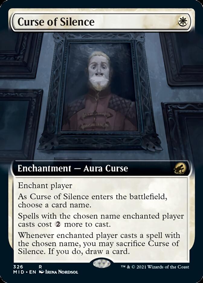 Curse of Silence (Extended Art) [Innistrad: Midnight Hunt] | Rook's Games and More