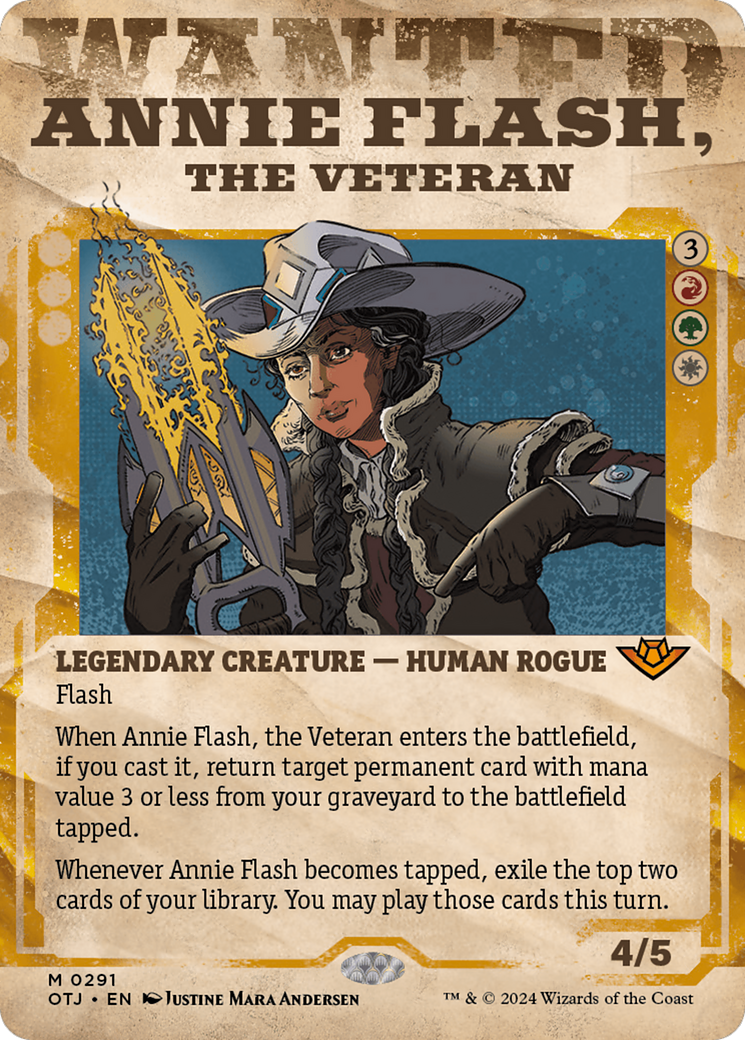 Annie Flash, the Veteran (Showcase) [Outlaws of Thunder Junction] | Rook's Games and More