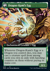 The Dragon-Kami Reborn // Dragon-Kami's Egg (Extended Art) [Kamigawa: Neon Dynasty] | Rook's Games and More