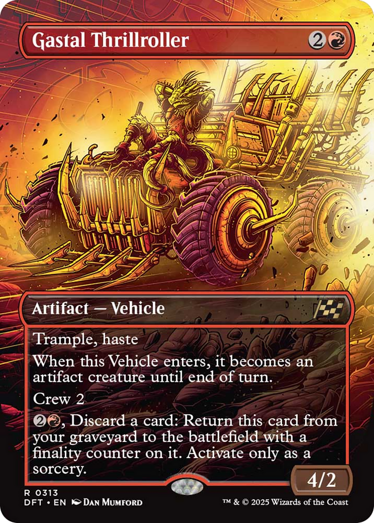 Gastal Thrillroller (Borderless) [Aetherdrift] | Rook's Games and More