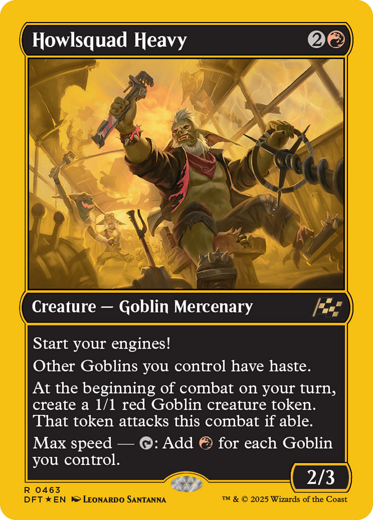 Howlsquad Heavy (First-Place Foil) [Aetherdrift] | Rook's Games and More