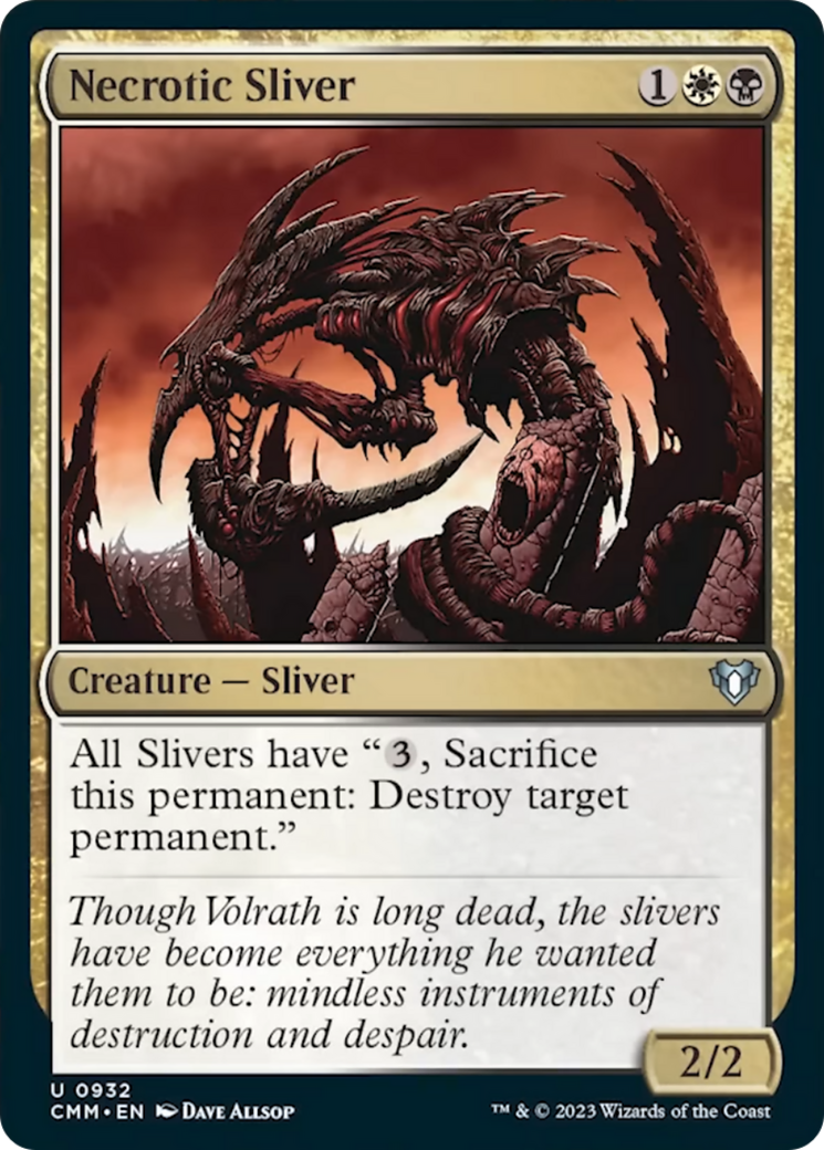 Necrotic Sliver [Commander Masters] | Rook's Games and More
