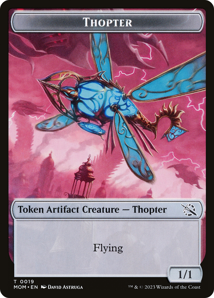 Thopter // Spirit (14) Double-Sided Token [March of the Machine Tokens] | Rook's Games and More