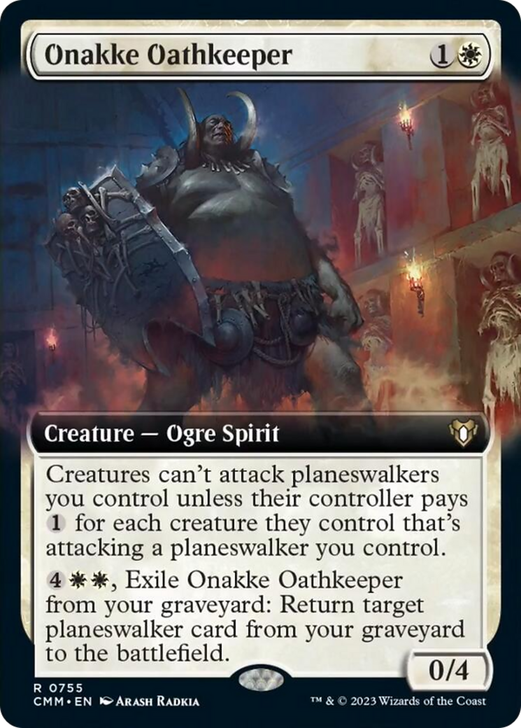 Onakke Oathkeeper (Extended Art) [Commander Masters] | Rook's Games and More