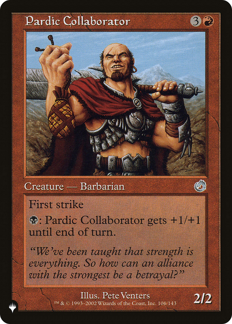 Pardic Collaborator [The List Reprints] | Rook's Games and More