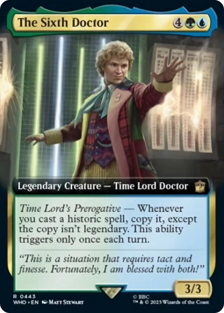 The Sixth Doctor (Extended Art) [Doctor Who] | Rook's Games and More