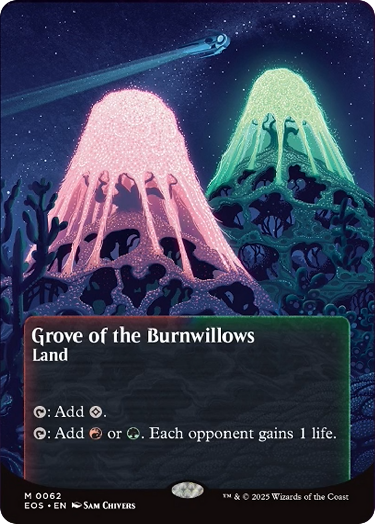 Grove of the Burnwillows (0062) (Borderless) [Edge of Eternities: Stellar Sights] | Rook's Games and More